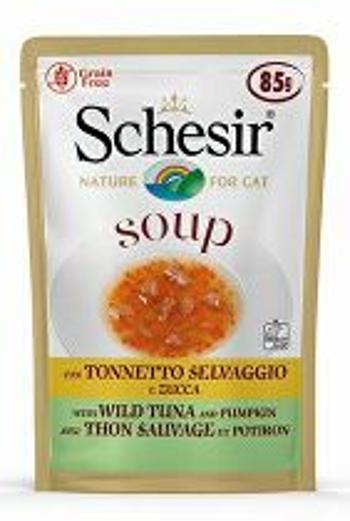 Schesir Cat pocket Adult Soup tuniak/ananás 85g