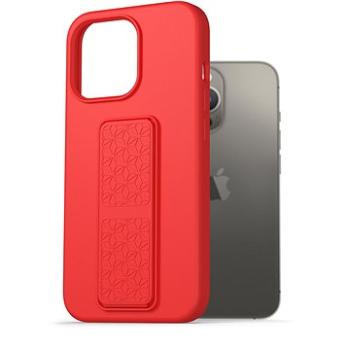 AlzaGuard Liquid Silicone Case with Stand pre iPhone 13 Pro červený (AGD-PCSS0027R)