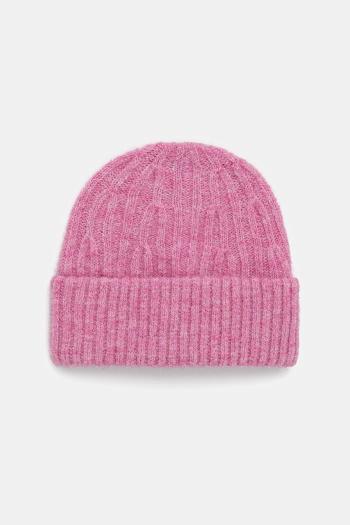 Čiapka s prímesou vlny American Vintage Bonnet béžová farba, z tenkej pleteniny, EAST22A