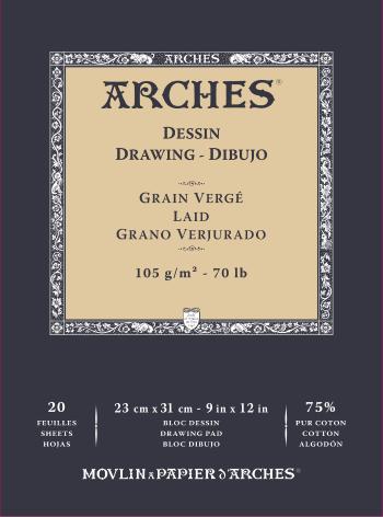 Arches Sketch Skicár 23 x 31 cm 105 g