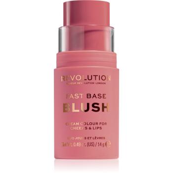 Makeup Revolution Fast Base tónovací balzam na pery a líca odtieň Blush 14 g