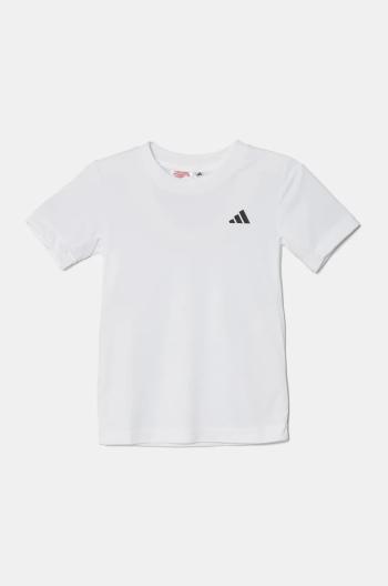 Detské tričko adidas Performance biela farba, jednofarebný, JI9257