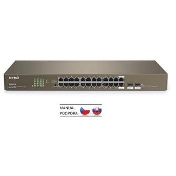 Tenda TEG1024F Gigabit Fanless Rackmount Switch + SFP