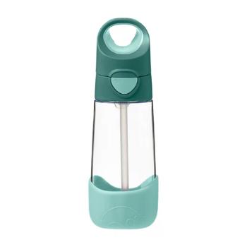 B.BOX Fľaša na pitie so slamkou emerald forest 450 ml
