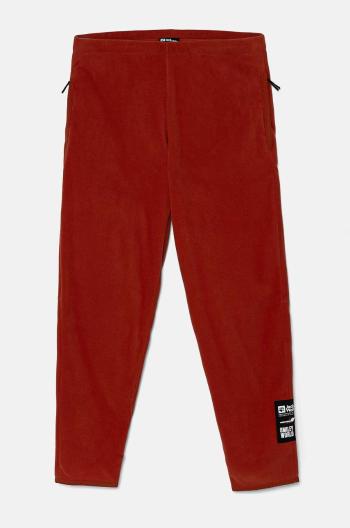 Detské tepláky Jack Wolfskin hnedá farba, jednofarebné, A60303