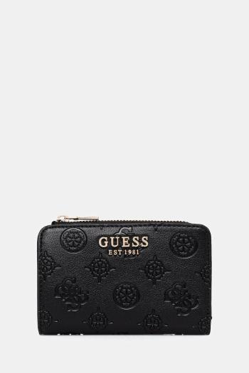 Peňaženka Guess PHOEBE dámska, čierna farba, SWPD96 65156