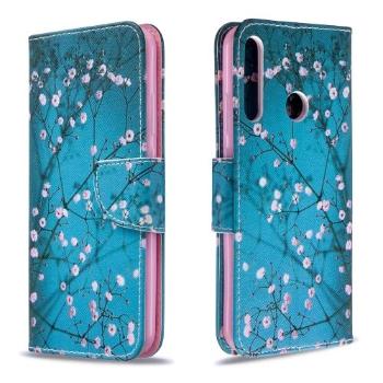 ART Peňaženkový kryt Huawei P40 Lite E PLUM BLOSSOM