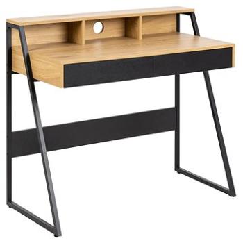 DESIGN SCANDINAVIA Reece, 100 cm, dub/čierny (A1004660)