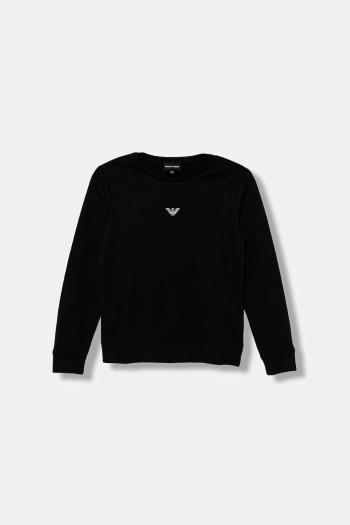 Detská mikina Emporio Armani tmavomodrá farba, jednofarebná, EB000302 AF14681