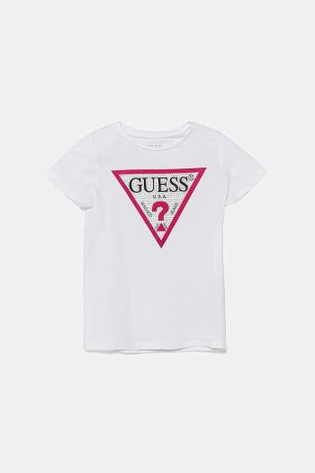 Detské tričko Guess biela farba