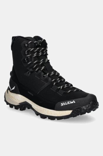 Topánky Salewa Puez Winter Mid PTX dámske, čierna farba, zateplené, 00.0000061448