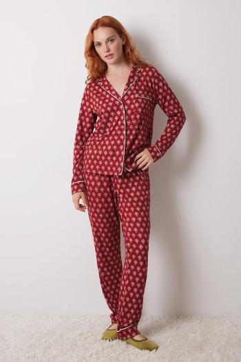 Pyžamo women'secret LOVE ACTUALLY GENERIC PJ dámske, červená farba, 4758230