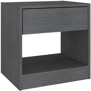 SHUMEE Nočný stolík 40 × 31 × 40 cm masívne borovicové drevo, 808067