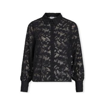 Vila  Noos Flema New Shirt L/S - Black  Blúzka Čierna