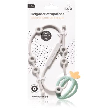 Saro Baby Silicone Catch-All Hanger silikónová šnúrka Grey 1 ks