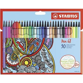 STABILO Pen 68, 30 ks, kartónové puzdro (4006381483896)