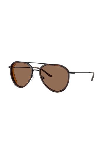 Slnečné okuliare Emporio Armani pánske, hnedá farba, 0EA2163