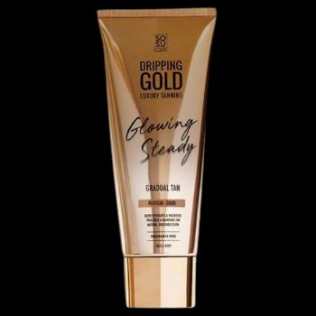 DRIPPING GOLD Glowing Steady samoopaľovací krém Gradual Tan medium/dark 200 ml