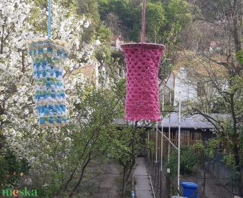 kézzel horgolt lampion, függő