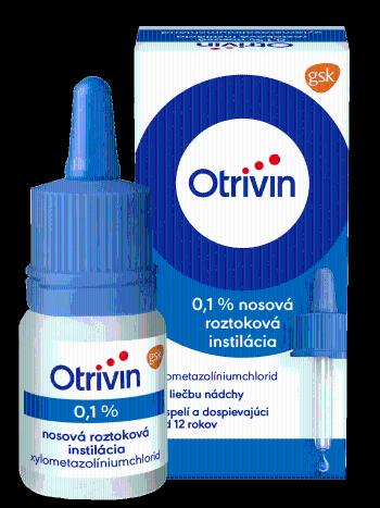 OTRIVIN 0,1 % nosové kvapky, nádcha a upchatý nos 10 ml