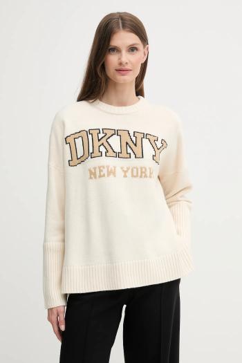 Sveter Dkny šedá farba, ľahké, DJ4R0362