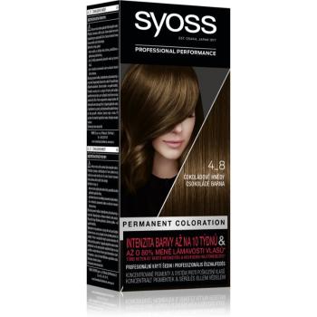 Syoss Color permanentná farba na vlasy odtieň 4-8 Chocolate Brown 1 ks