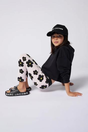Detské legíny Marc Jacobs ružová farba, vzorované, W60467