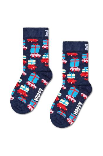 Detské ponožky Happy Socks Kids Holiday Shopping Sock tmavomodrá farba, P001693