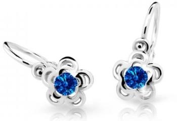 Cutie Jewellery Detské náušnice z bieleho zlata C2204-10-X-2 modrá