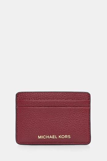 Kožené puzdro na karty MICHAEL Michael Kors čierna farba, 32F7GF6D0L