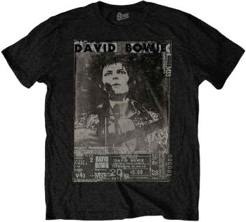 David Bowie Tričko Ziggy Unisex Black 2XL