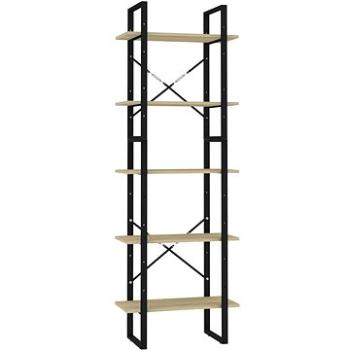 Shumee, s 5 policami, dub sonoma, 60 × 30 × 175 cm, drevotrieska 3081981