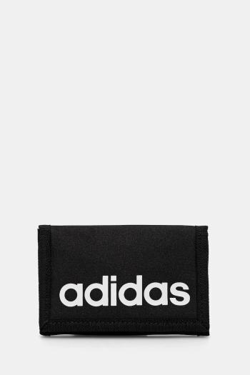 Peňaženka adidas LINEAR WALLET čierna farba, JE8346