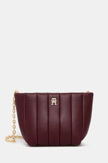 Kabelka Tommy Hilfiger bordová farba, AW0AW17690