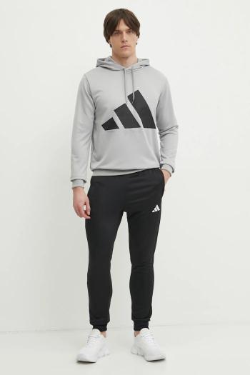 Tepláková súprava adidas BL FT HD TS pánska, šedá farba, JI8870