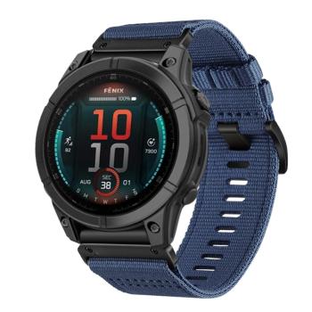 CANVAS Vymeniteľný remienok pre Garmin Fenix E 47mm modrý