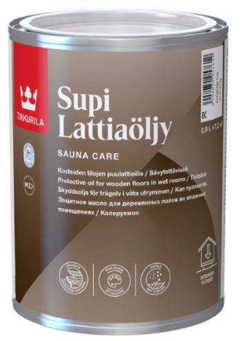 SUPI LATTIAÖLJY - Olej na drevo vo vlhkých priestoroch (zákazkové miešanie) TVT 3442 - teak 0,9 L