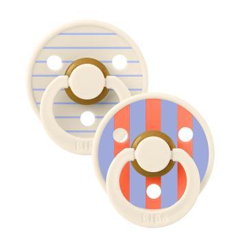 BIBS STUDIO Cumlíky z prírodného kaučuku Colour Pin 2ks - veľkosť 2 - Ivory Hush Mix