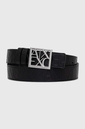 Obojstranný opasok Armani Exchange dámsky, čierna farba, 941179 CC793