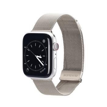 DUX MILANESE Kovový remienok pre Apple Watch SE / SE 2022 / SE 2023 (40mm) STARLIGHT