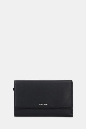 Peňaženka Calvin Klein dámska, čierna farba, LV04F1031G