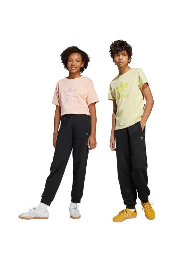 Detské tepláky adidas Originals čierna farba, jednofarebné, JC8416