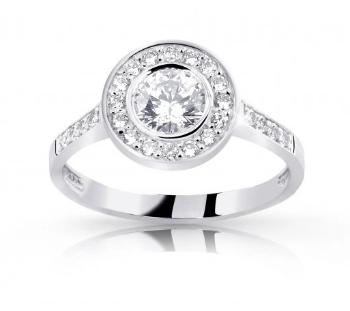 Cutie Jewellery Dokonalý prsteň z bieleho zlata so zirkónmi Z8032-10-X-2 55 mm