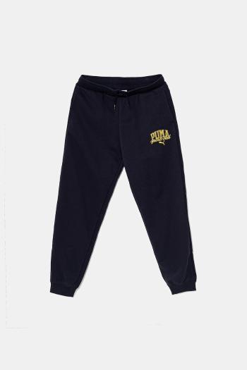 Detské tepláky Puma CLASS Sweatpants TR tmavomodrá farba, s potlačou, 685800