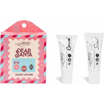 puroBIO Cosmetics Dear Santa SECRET darčeková sada na pery 2 ks
