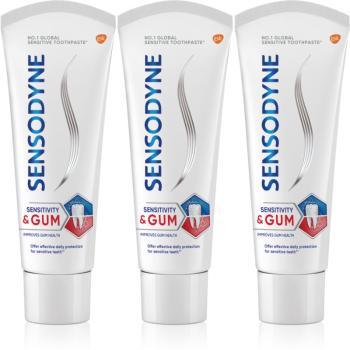 Sensodyne Sensitivity & Gum zubná pasta pre citlivé zuby Mint 3x75 ml