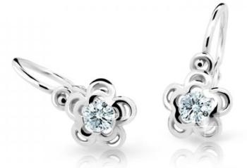 Cutie Diamonds Hravé detské náušnice z bieleho zlata Kvietky s briliantmi DC2204-10-00-X-2