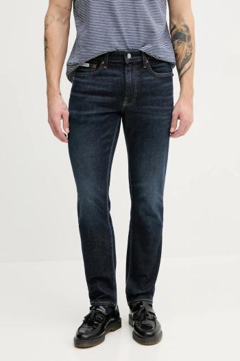 Rifle Calvin Klein Jeans pánske, tmavomodrá farba, LV04RB740G