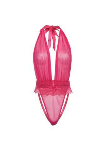 Fuchsiové crotchless body Maylah