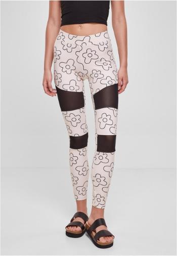 Urban Classics Ladies Tech Mesh AOP Leggings softseagrassflower